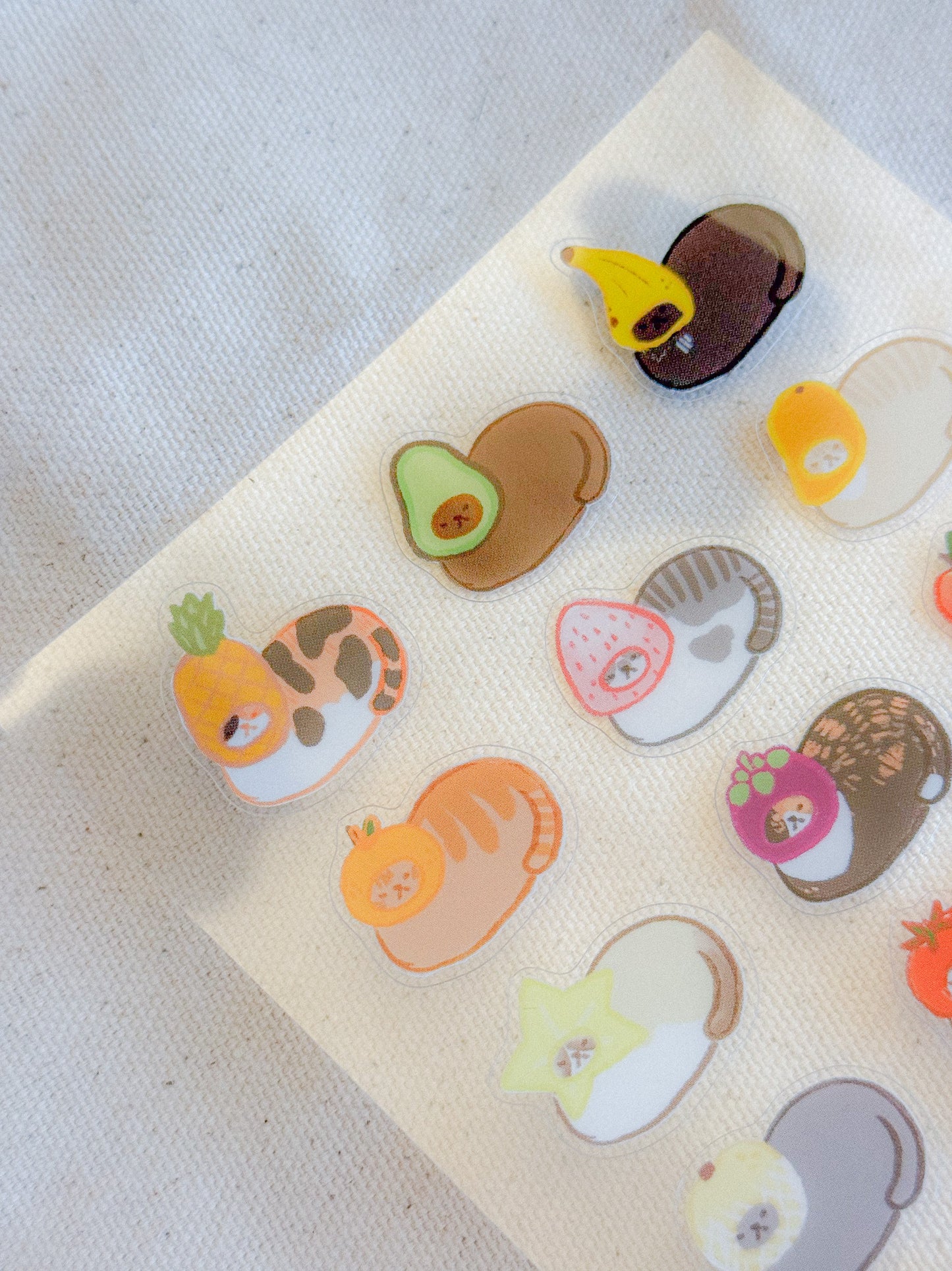 Produce Pals Clear Sticker Sheets