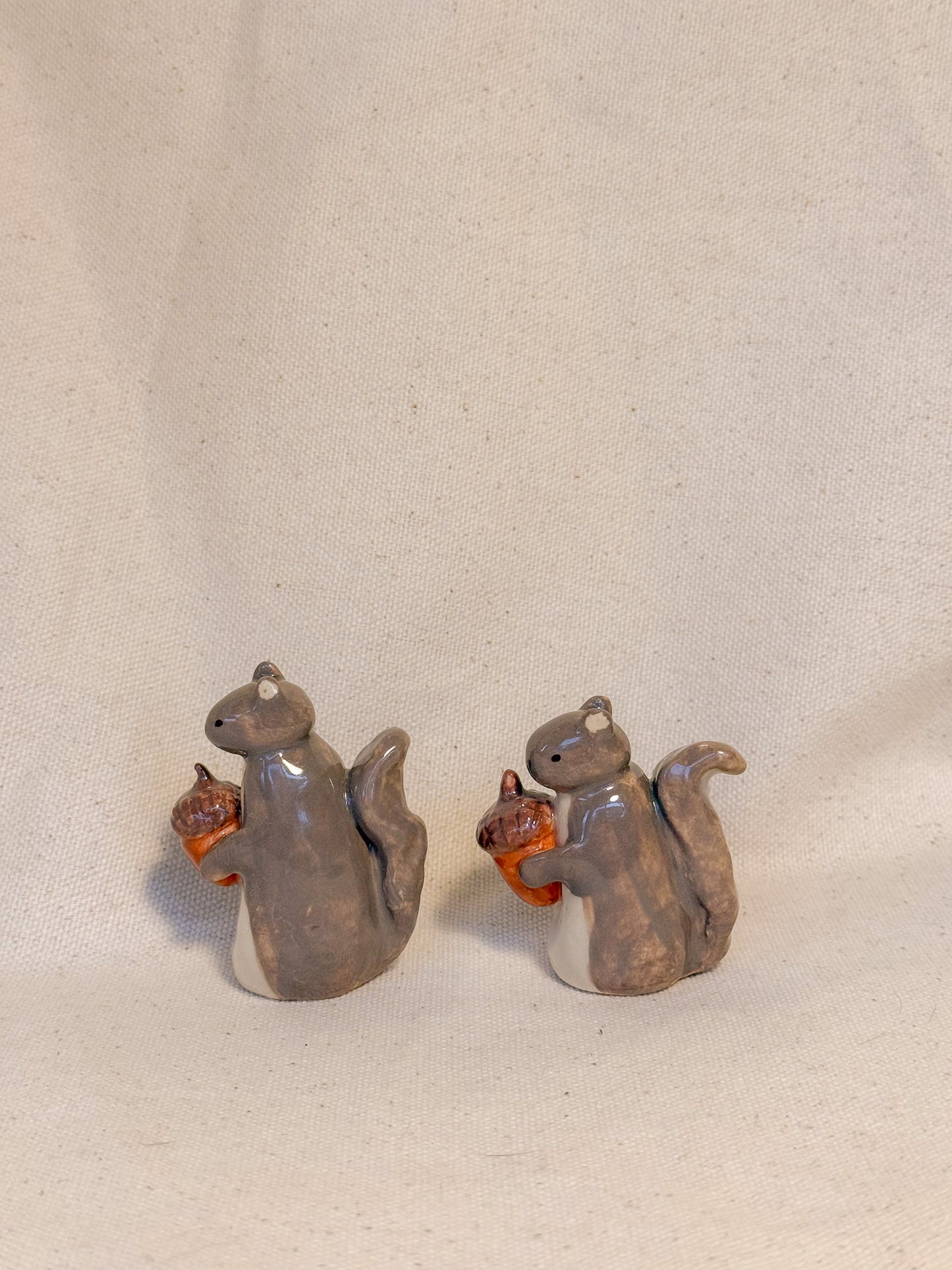 Acorn Squirrel Ceramic Desk Buddy