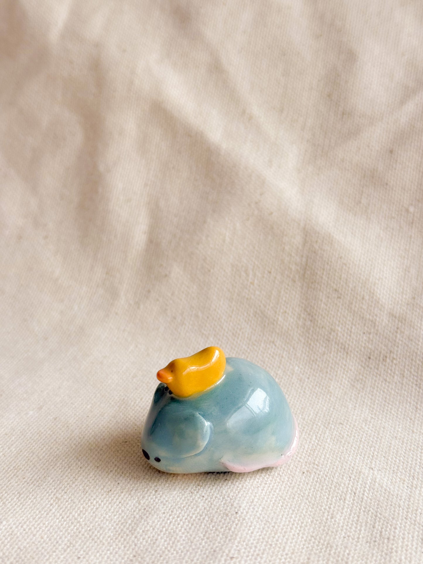 Mouse and Duckie Ceramic Desk Buddy