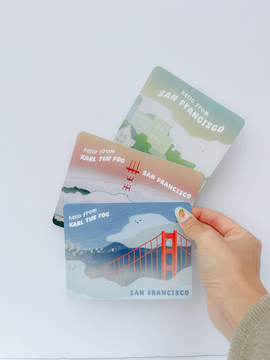 Karl the Fog Postcard Set image 0