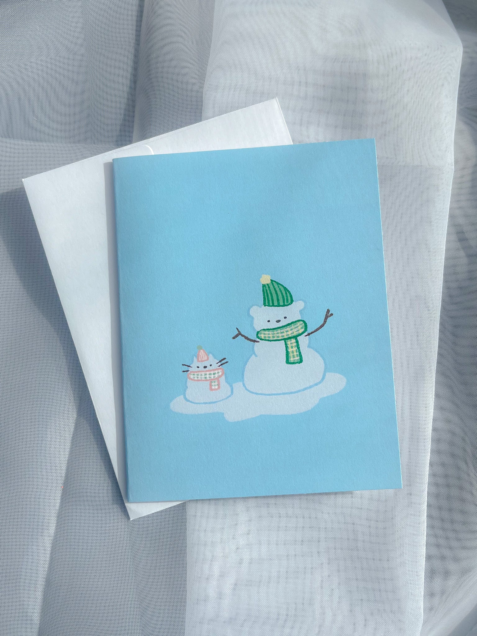 Snowbear Woody Greeting Card image 0