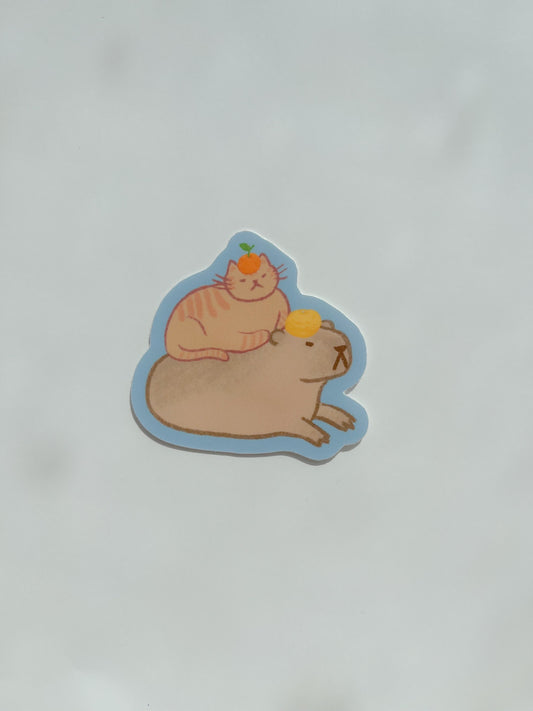 Capycat Matte Sticker image 0