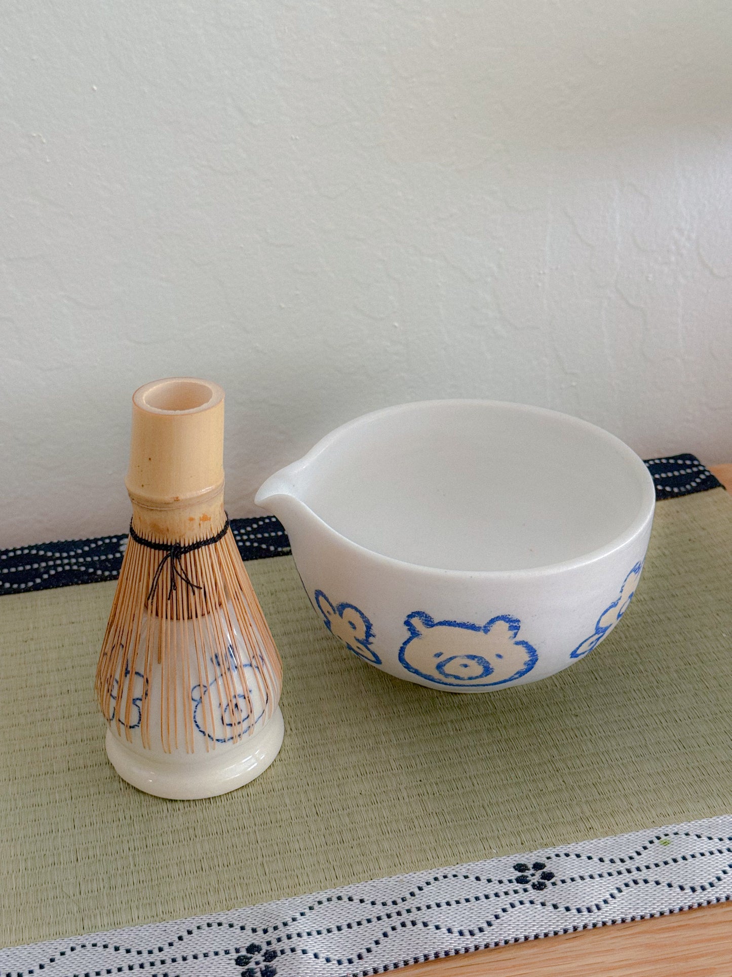 [PREORDER] Woody Icons Matcha Bowl + Whisk Holder