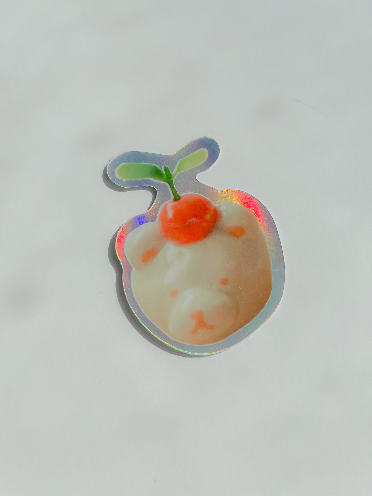 Orange Woody Holographic Sticker