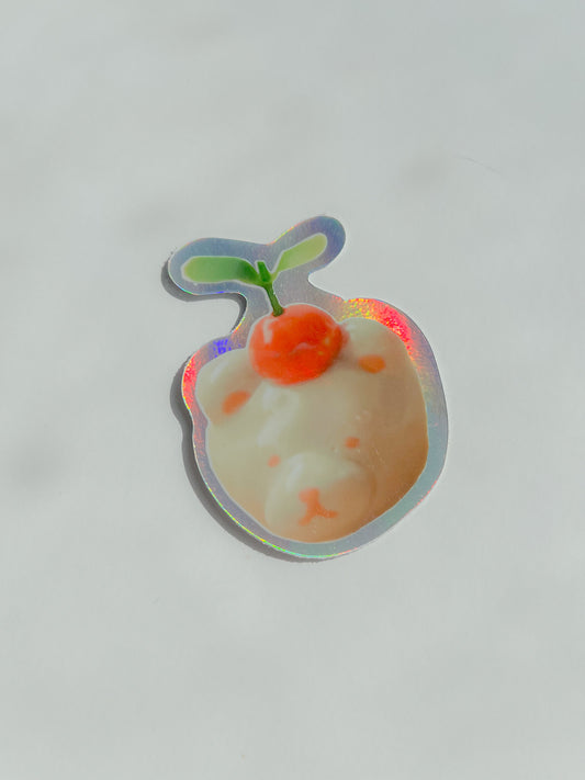 Orange Woody Holographic Sticker