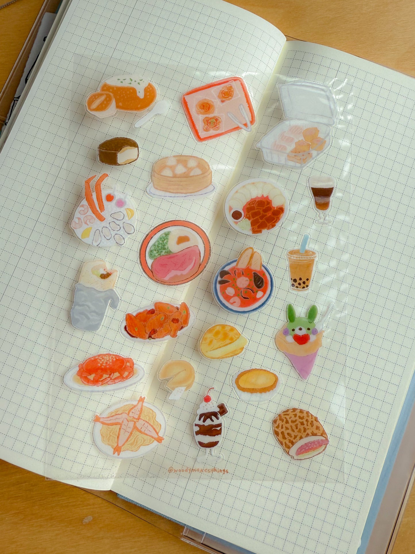 SF Foods Clear Sticker Sheet
