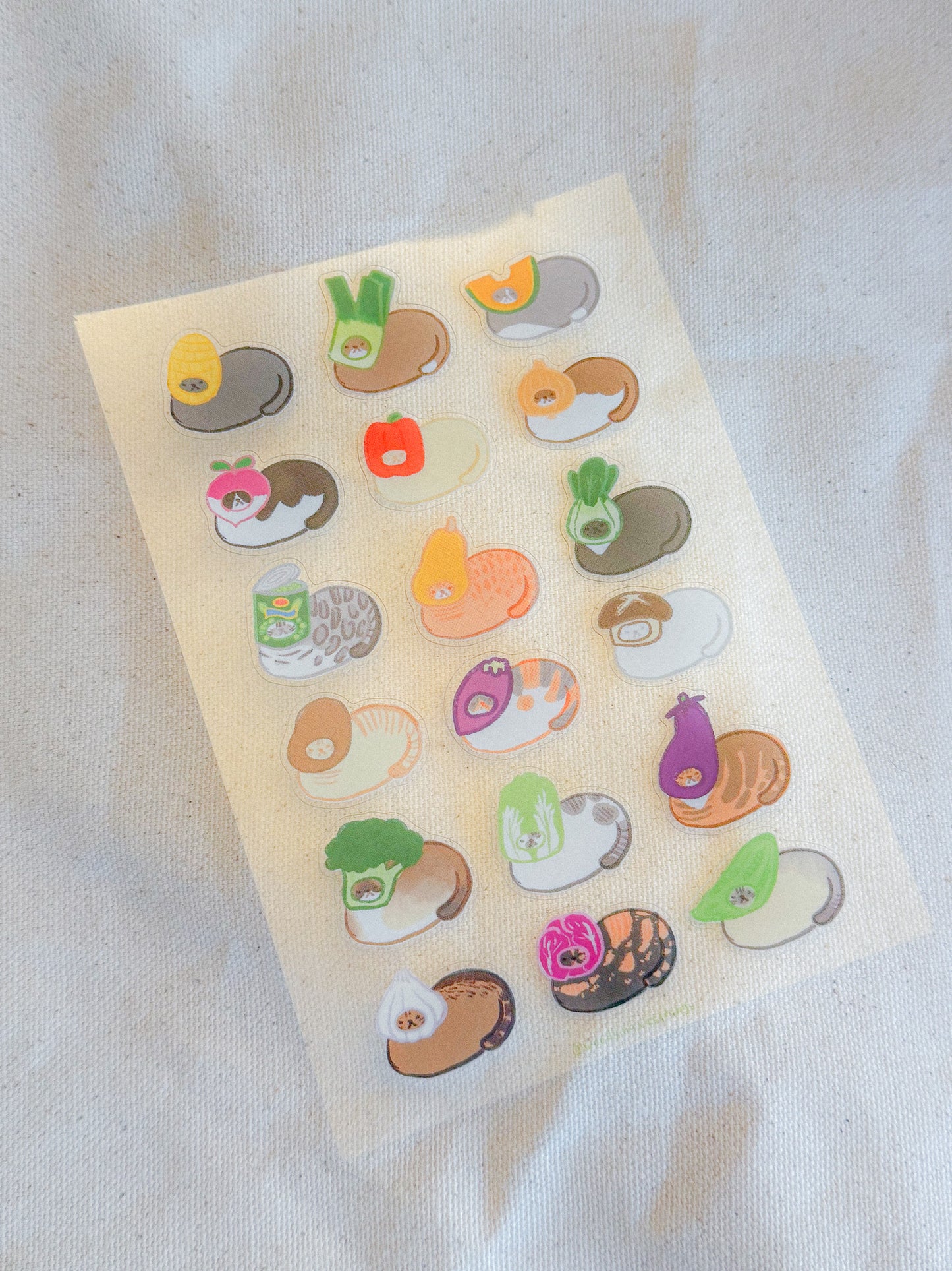 Produce Pals Clear Sticker Sheets