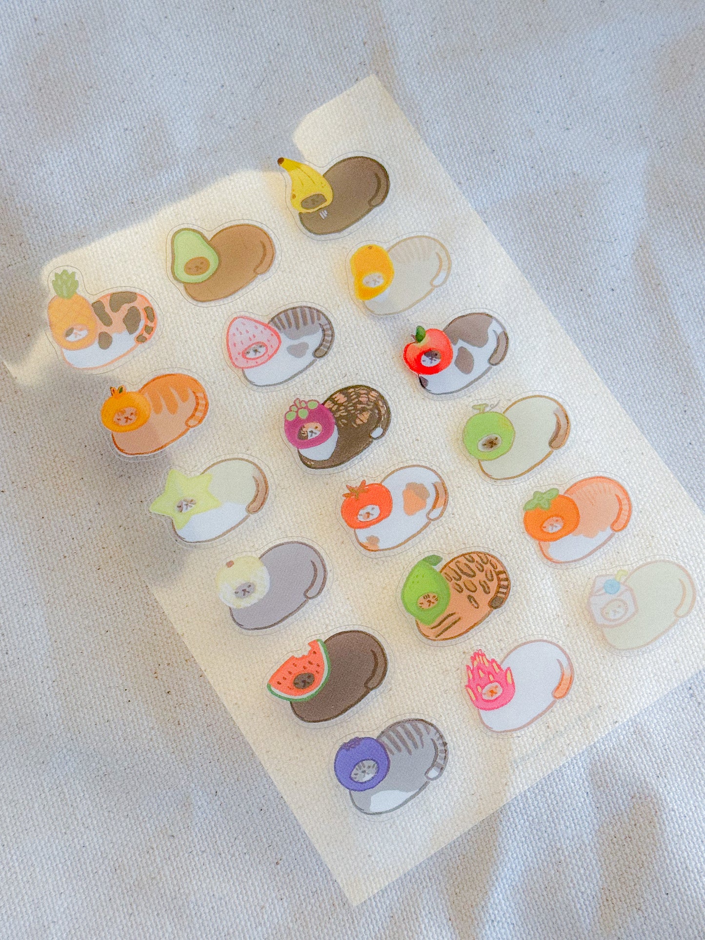 Produce Pals Clear Sticker Sheets