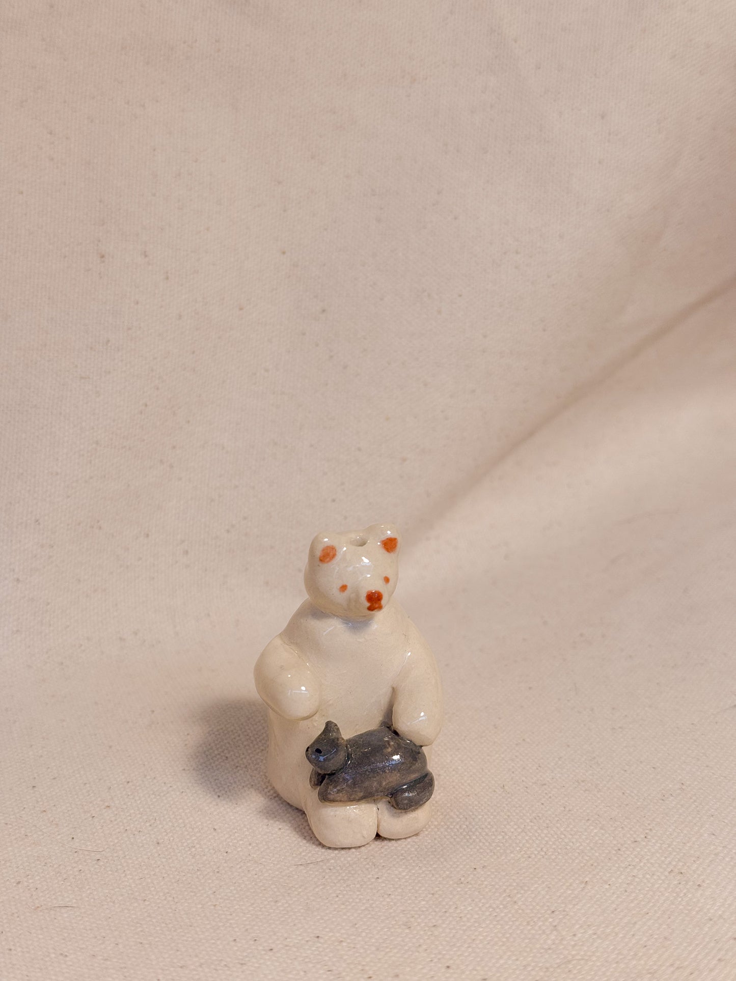 Sitting Bear & Kitty Duo Desk Buddy