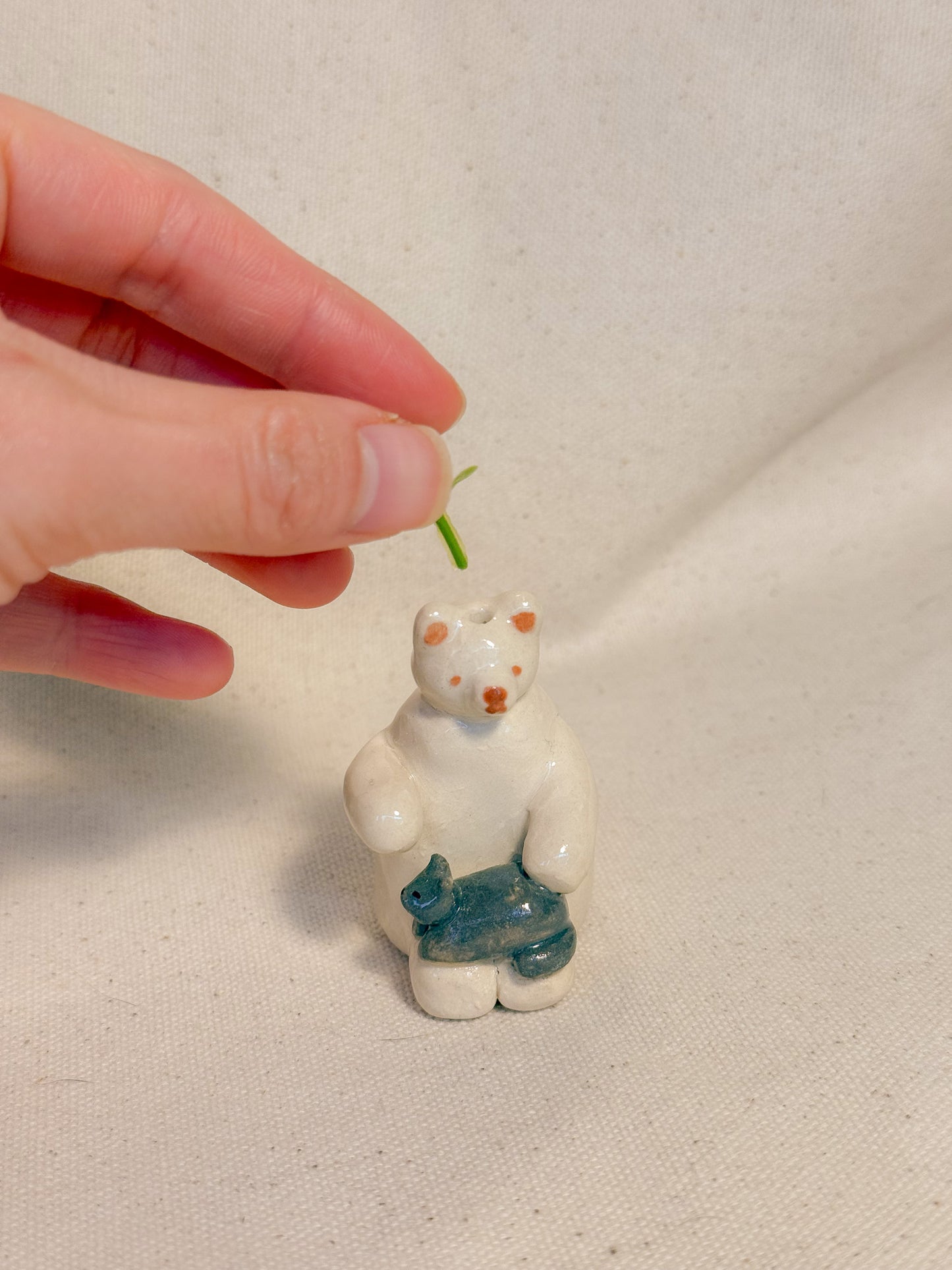 Sitting Bear & Kitty Duo Desk Buddy