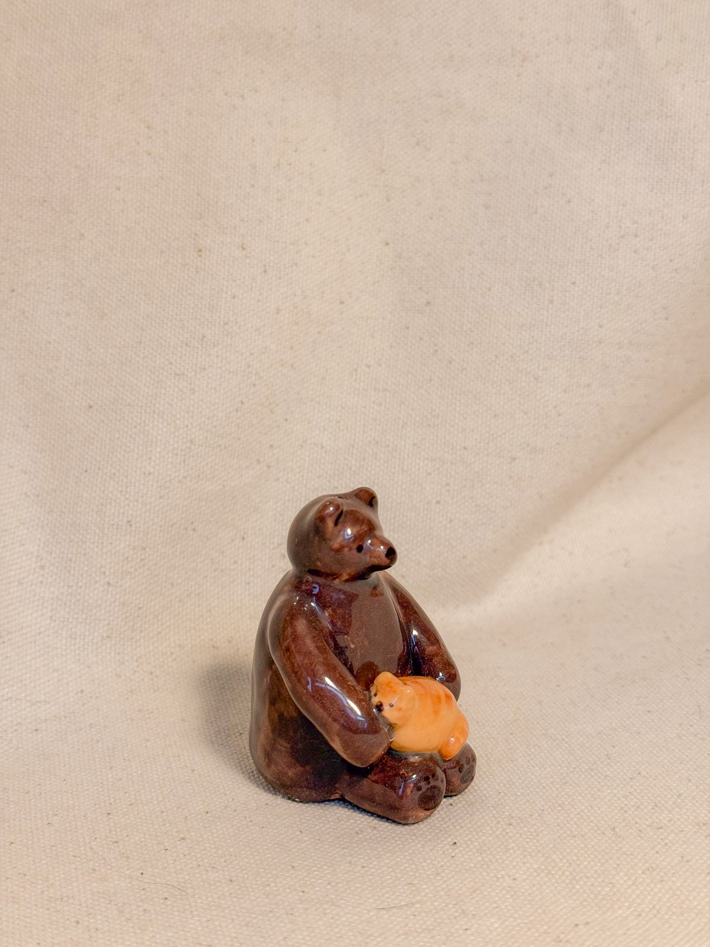 Sitting Bear & Kitty Duo Desk Buddy