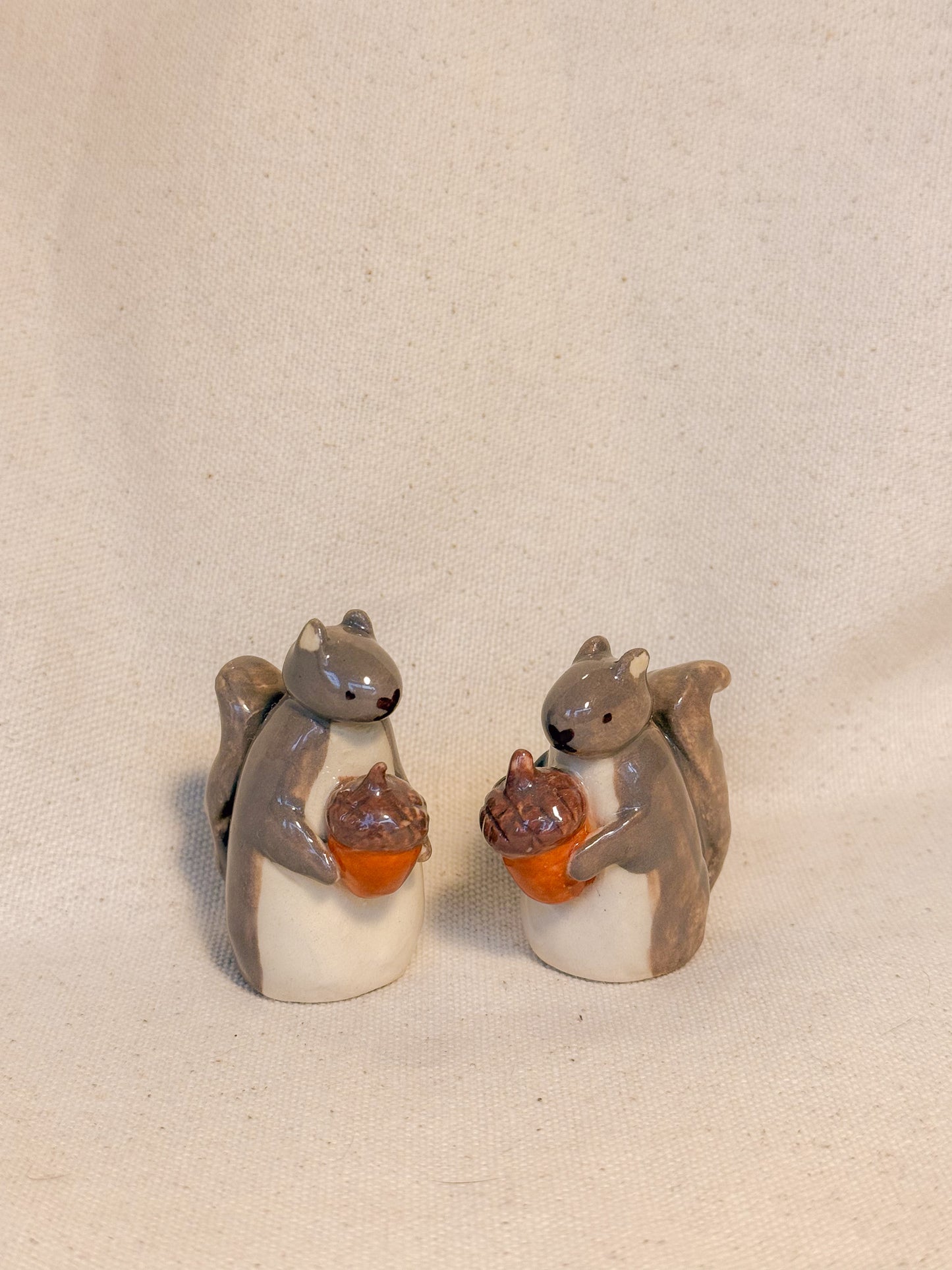 Acorn Squirrel Ceramic Desk Buddy
