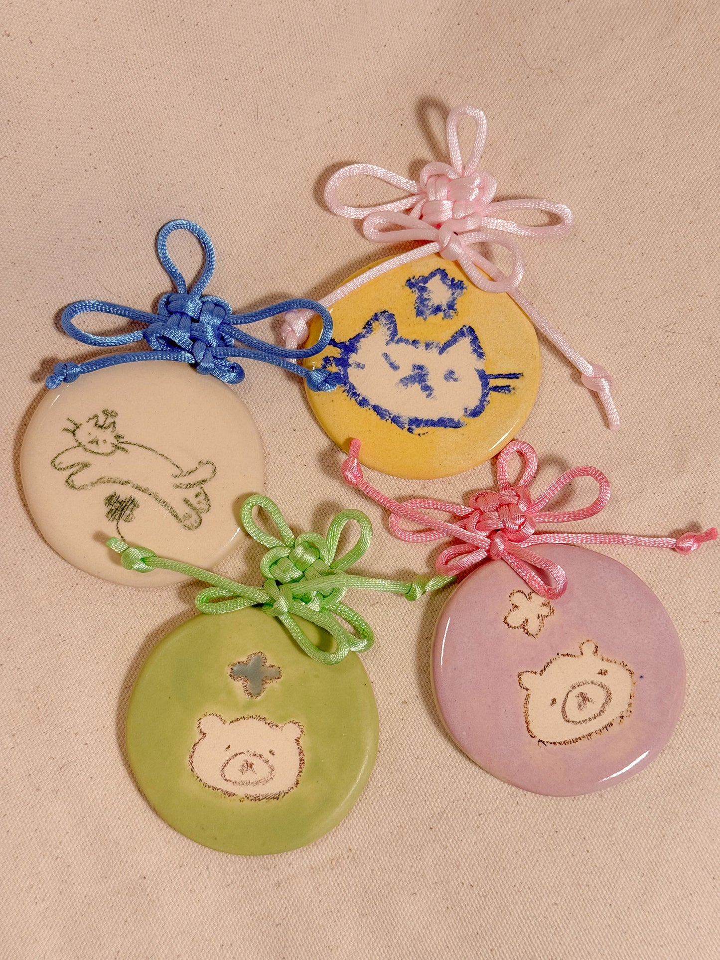 Small Knotted Ceramic Wall Hanging