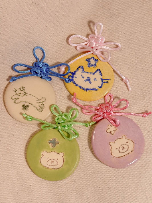 Small Knotted Ceramic Wall Hanging