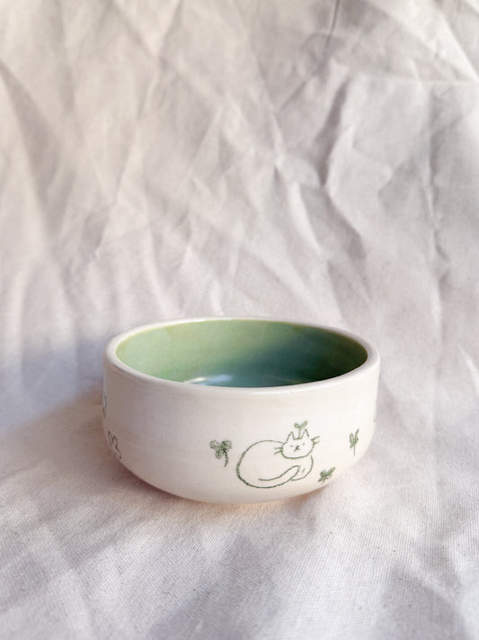 Clover Kitty Rice Bowl #1