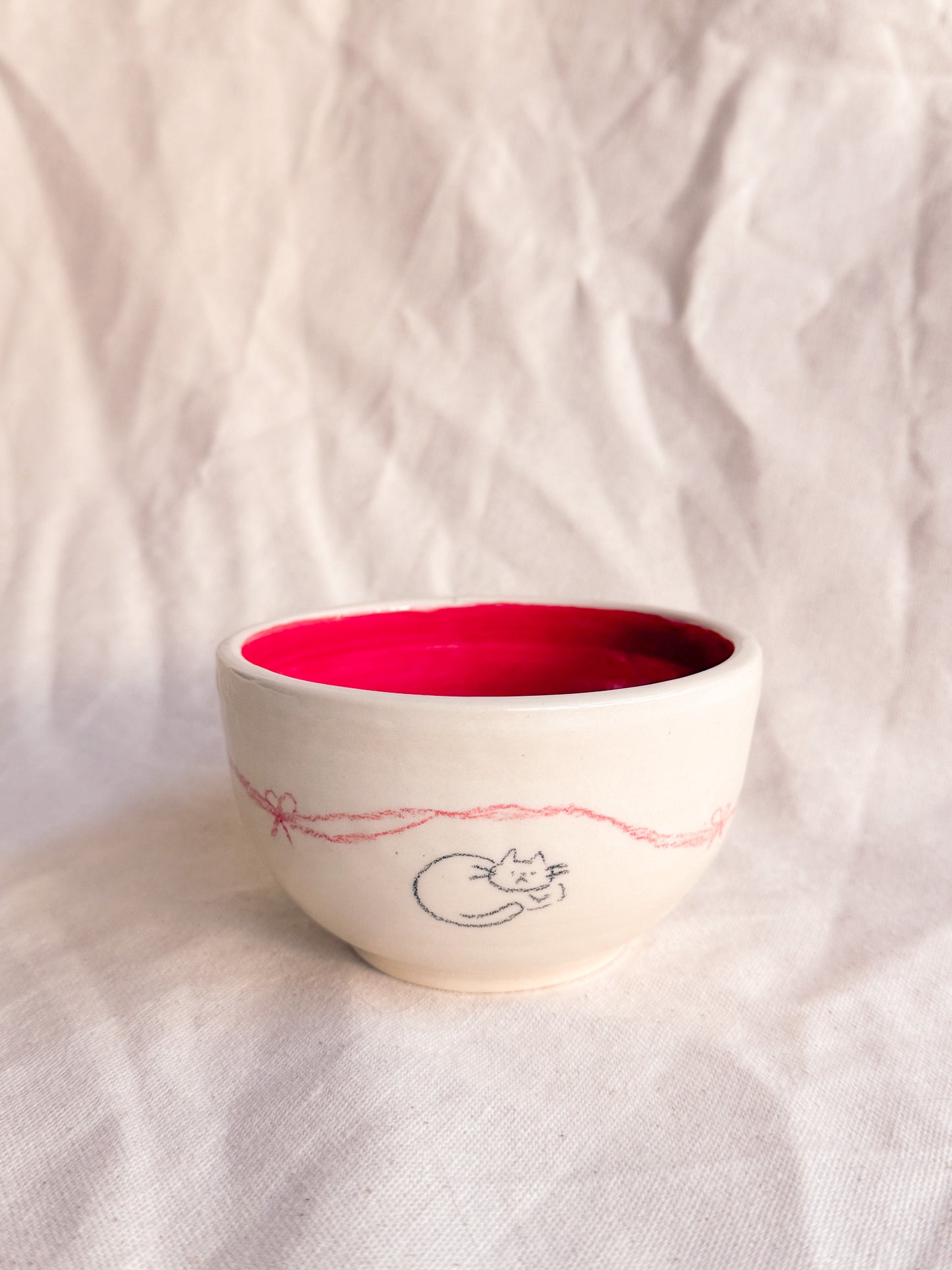 Bow Kitty Rice Bowl (Small)
