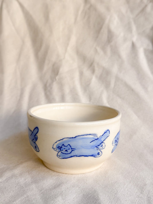 Blue Star Kitty Rice Bowl (Small)