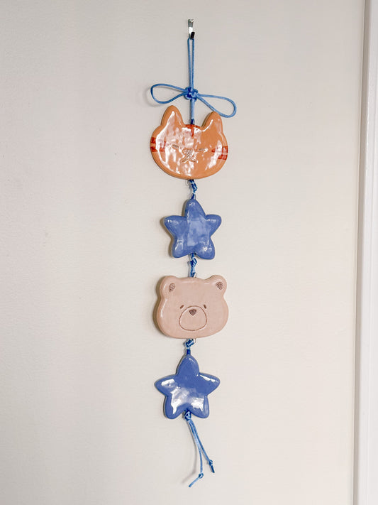 Blue Star Ceramic Wall Hanging