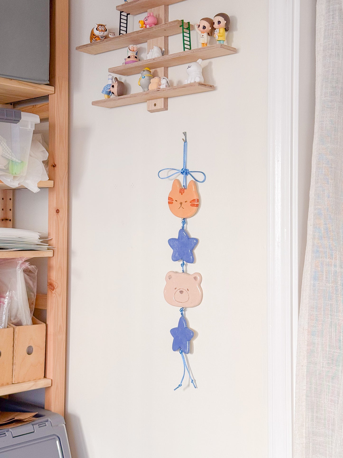 Blue Star Ceramic Wall Hanging