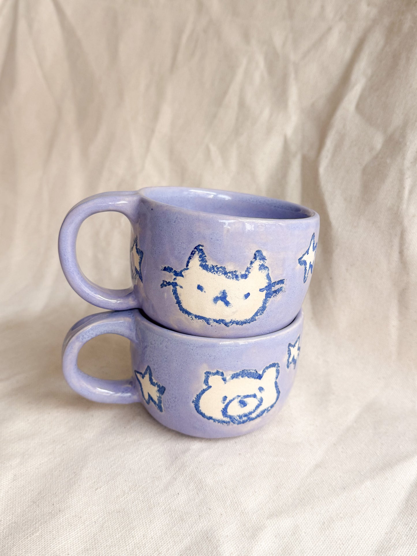 Starry Icons Purple Mug