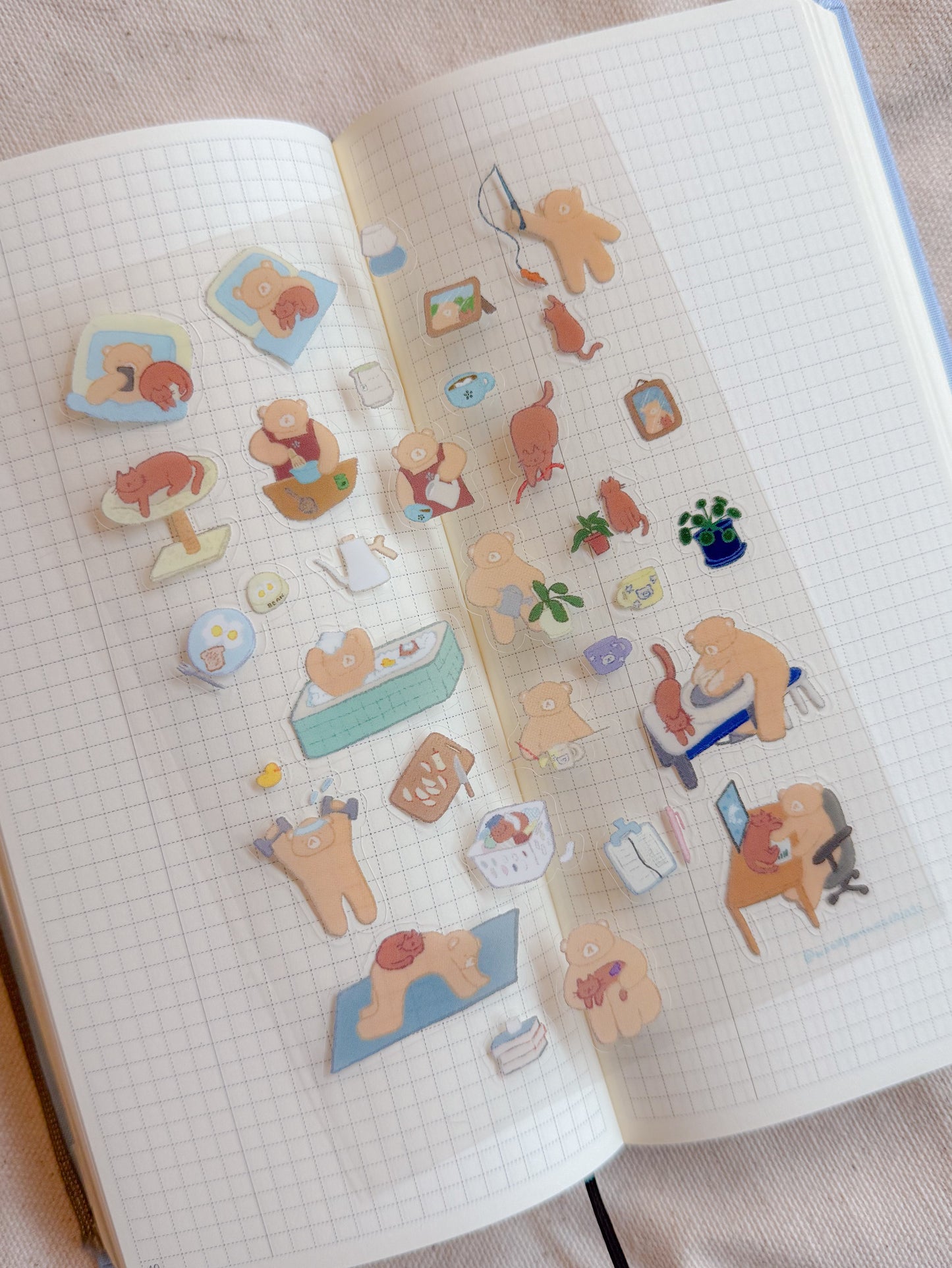 Life of Woody and Bean Clear Sticker Sheet
