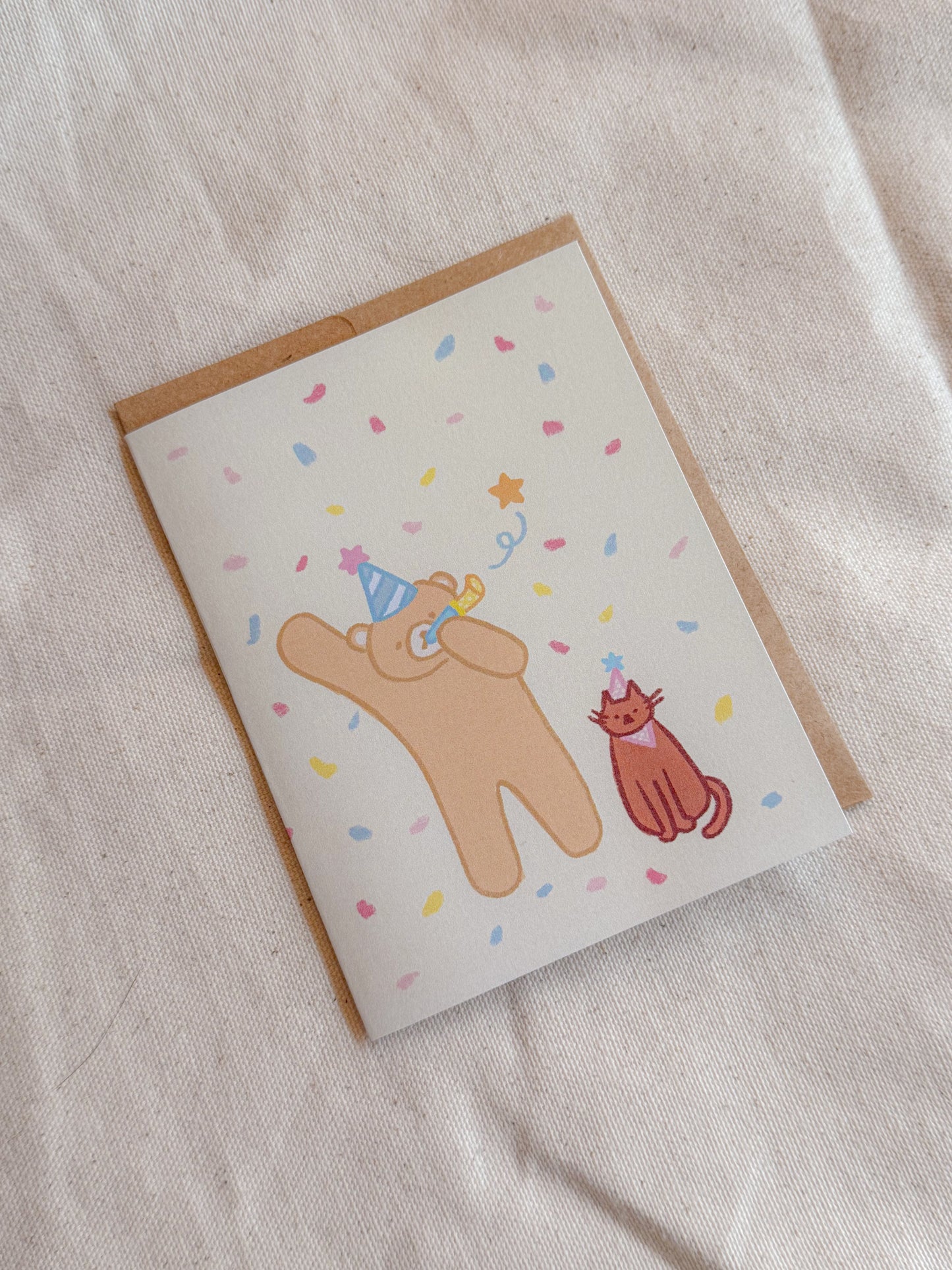 Woody & Bean Celebration Greeting Card