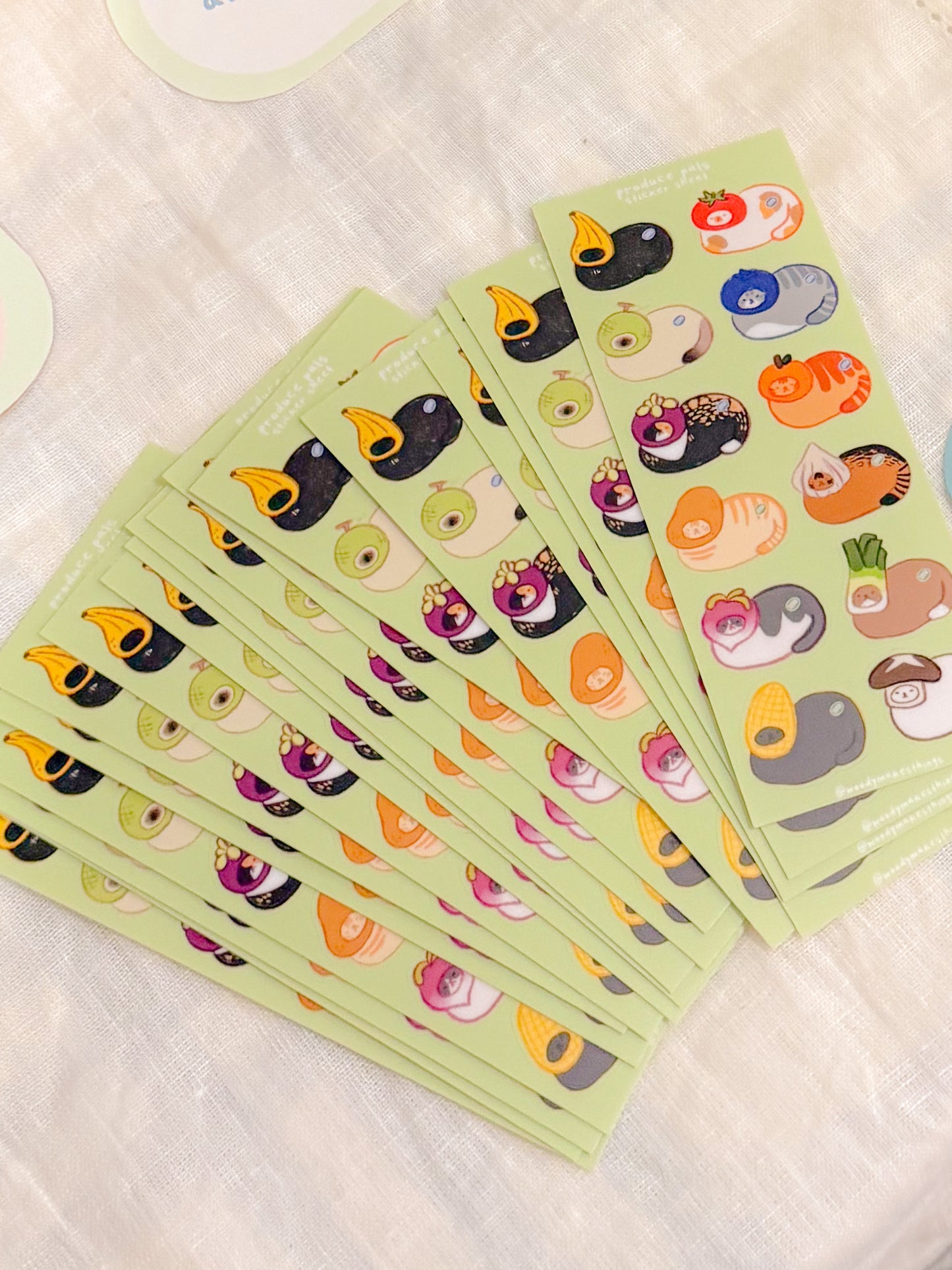 Produce Pals Vinyl Sticker Sheet