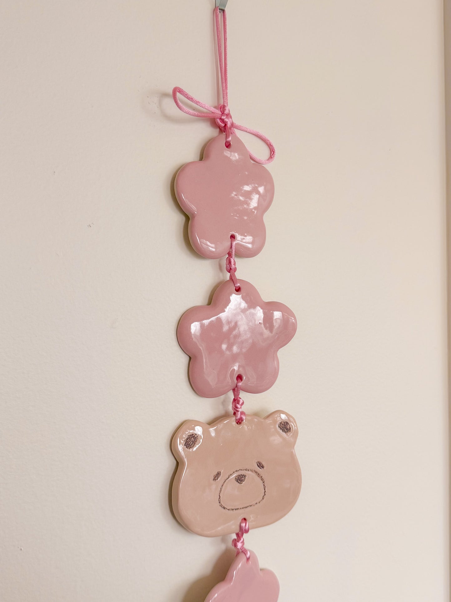 Flower Woody Ceramic Wall Hanging