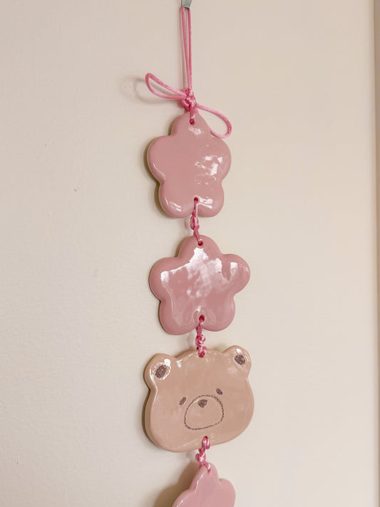 Flower Woody Ceramic Wall Hanging