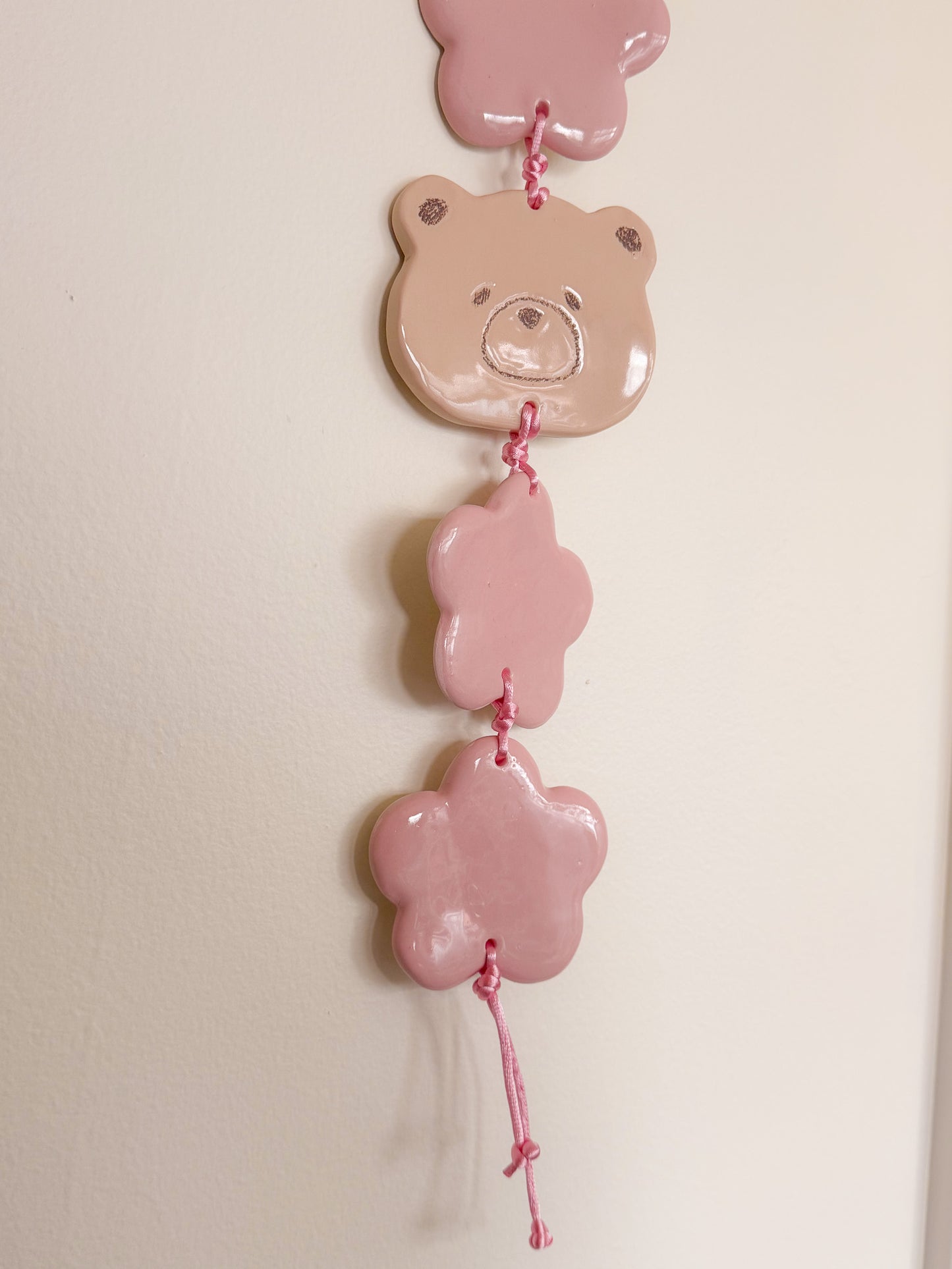 Flower Woody Ceramic Wall Hanging