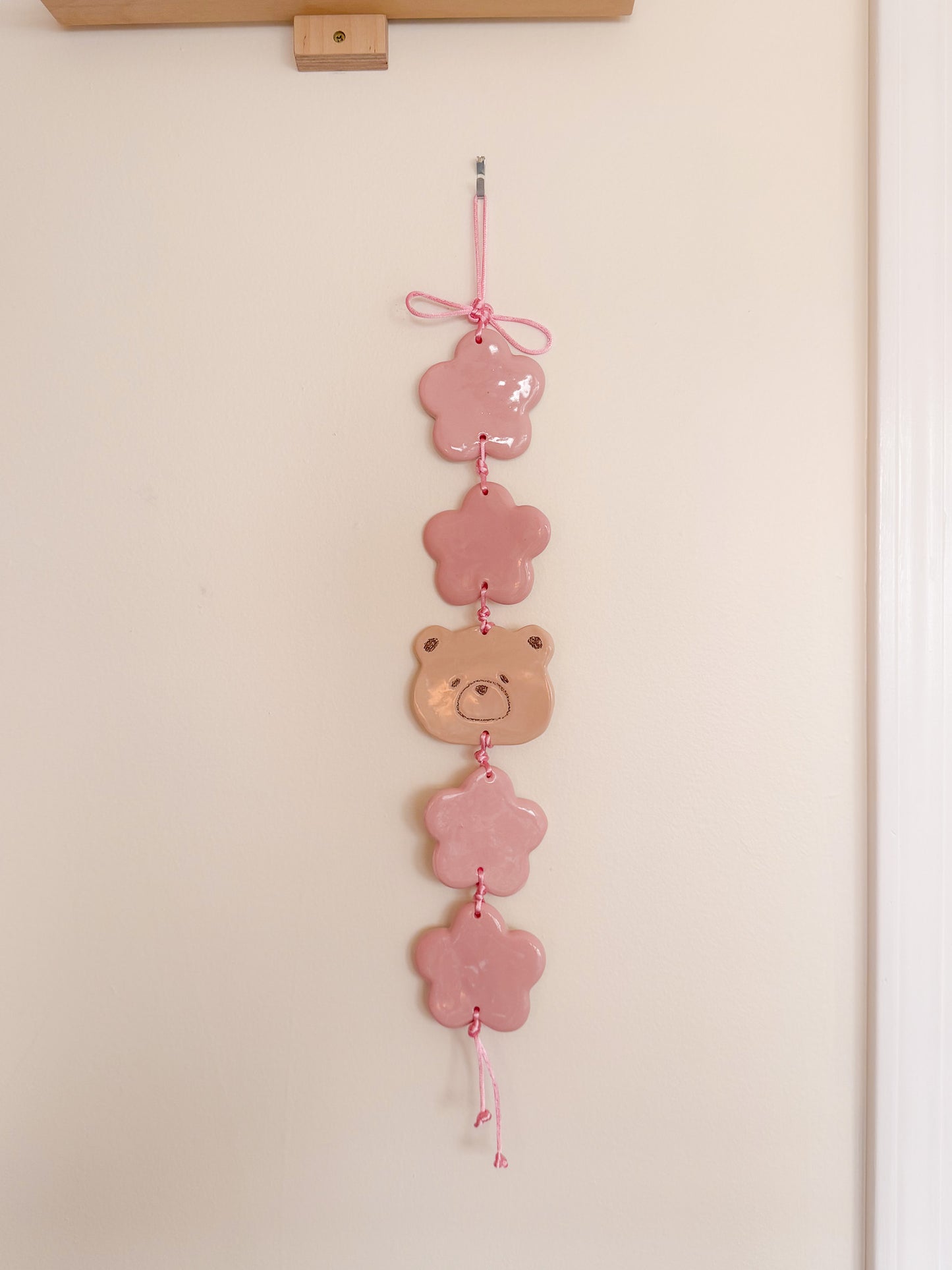 Flower Woody Ceramic Wall Hanging