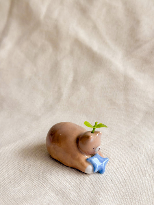 Cat and Star Ceramic Desk Buddy