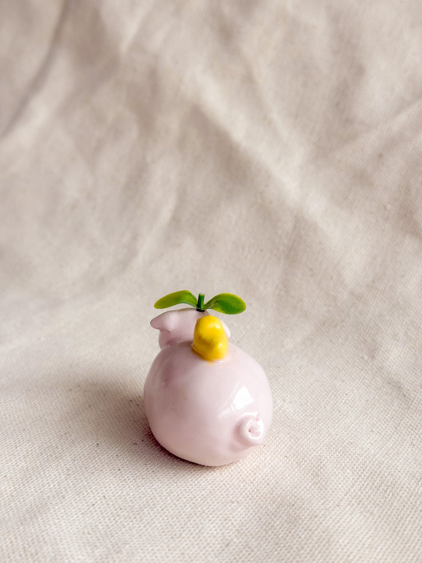 Piggy and Duckie Ceramic Desk Buddy