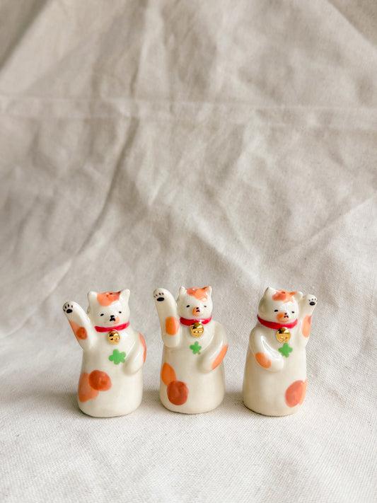 Goodluck Kitty Ceramic Desk Buddy