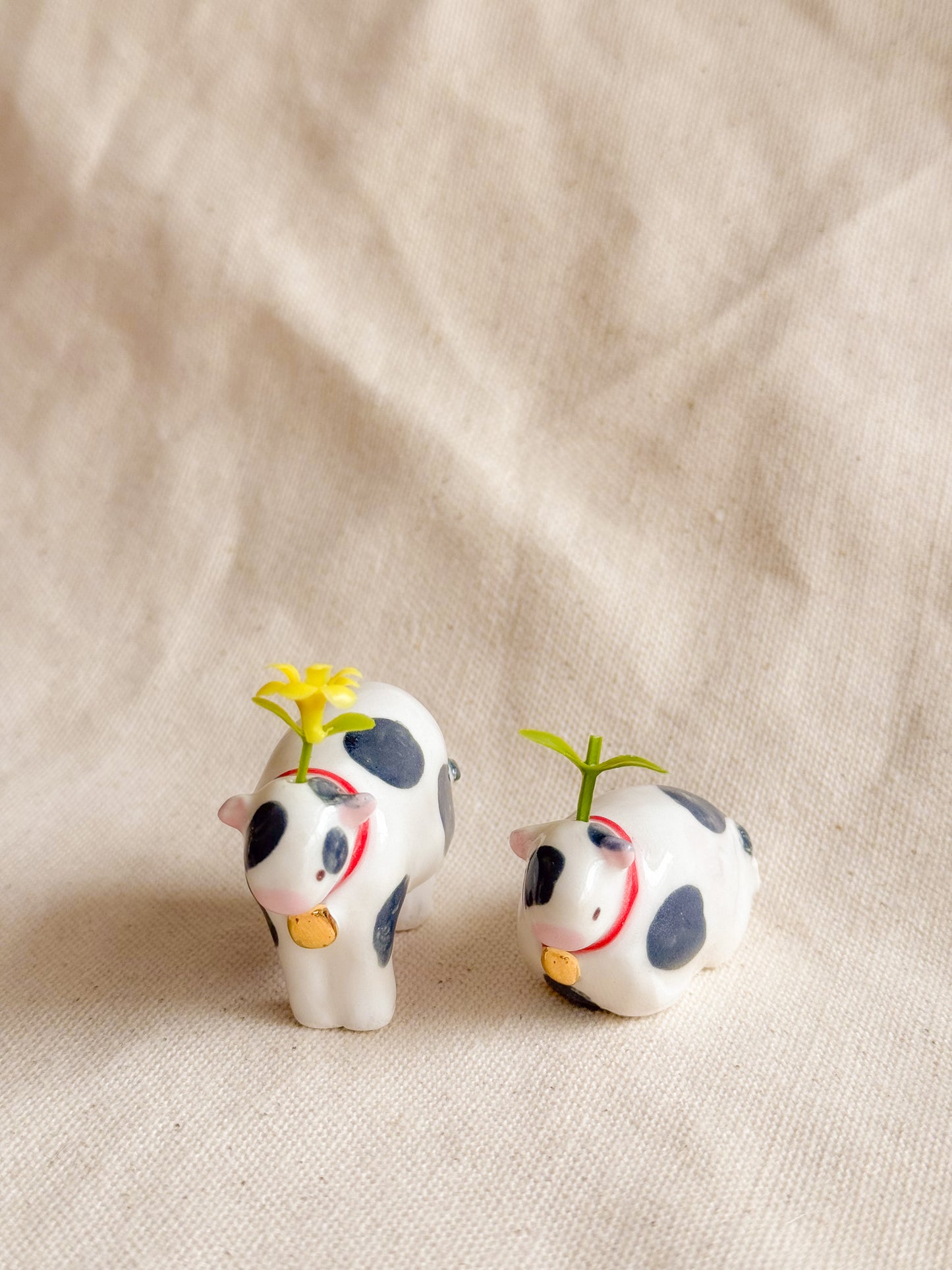 Cute Cow Ceramic Desk Buddy