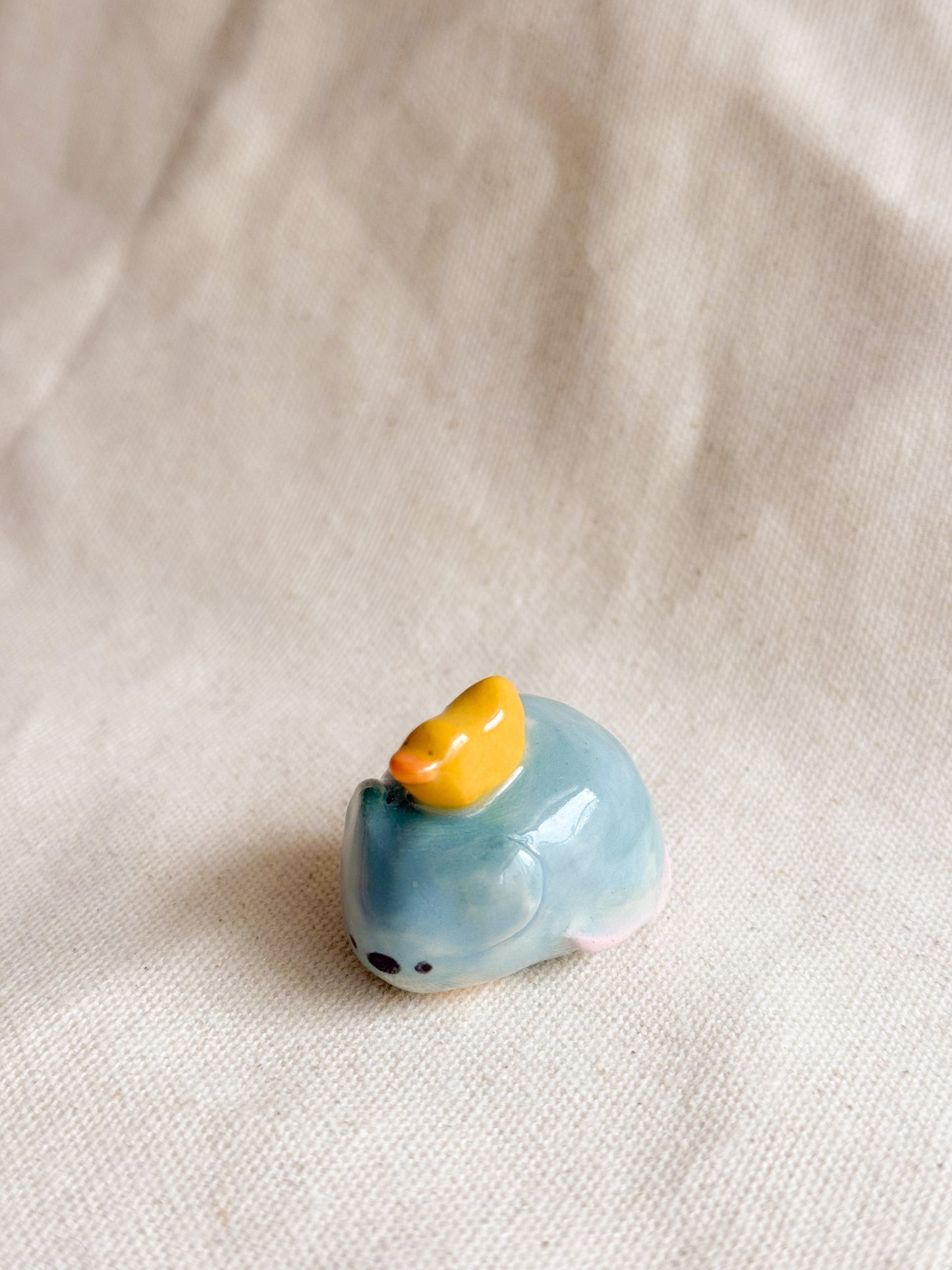 Mouse and Duckie Ceramic Desk Buddy