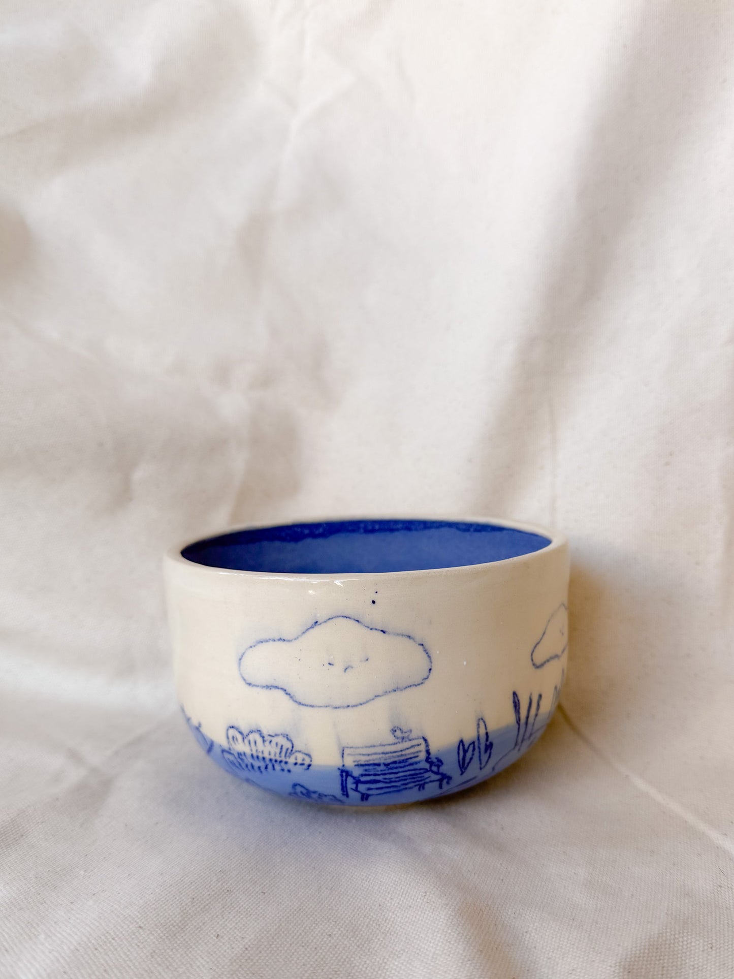 Garden Woody Scribbly Bowl