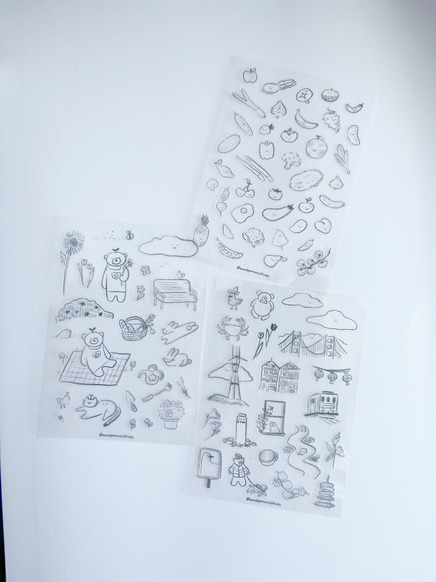 Clear Scribbly Deco Sticker Sheet image 1