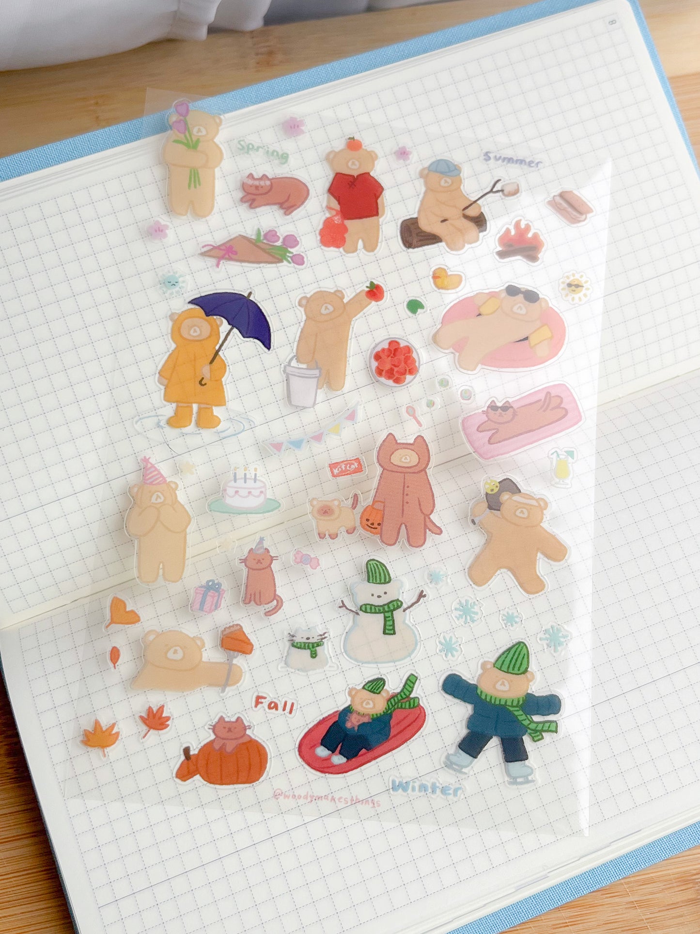 Clear Color Deco Sticker Sheet image 3