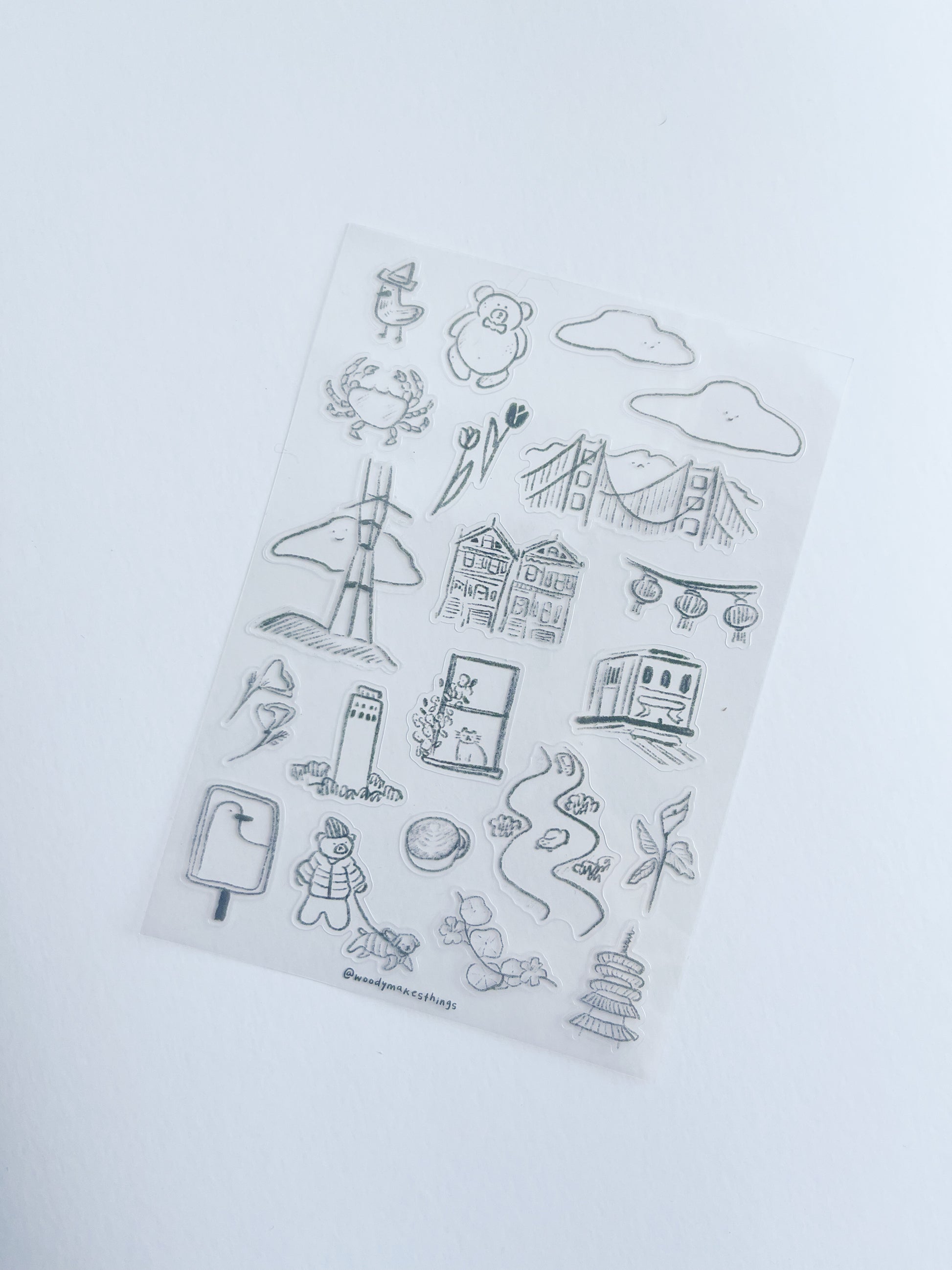 Clear Scribbly Deco Sticker Sheet image 4