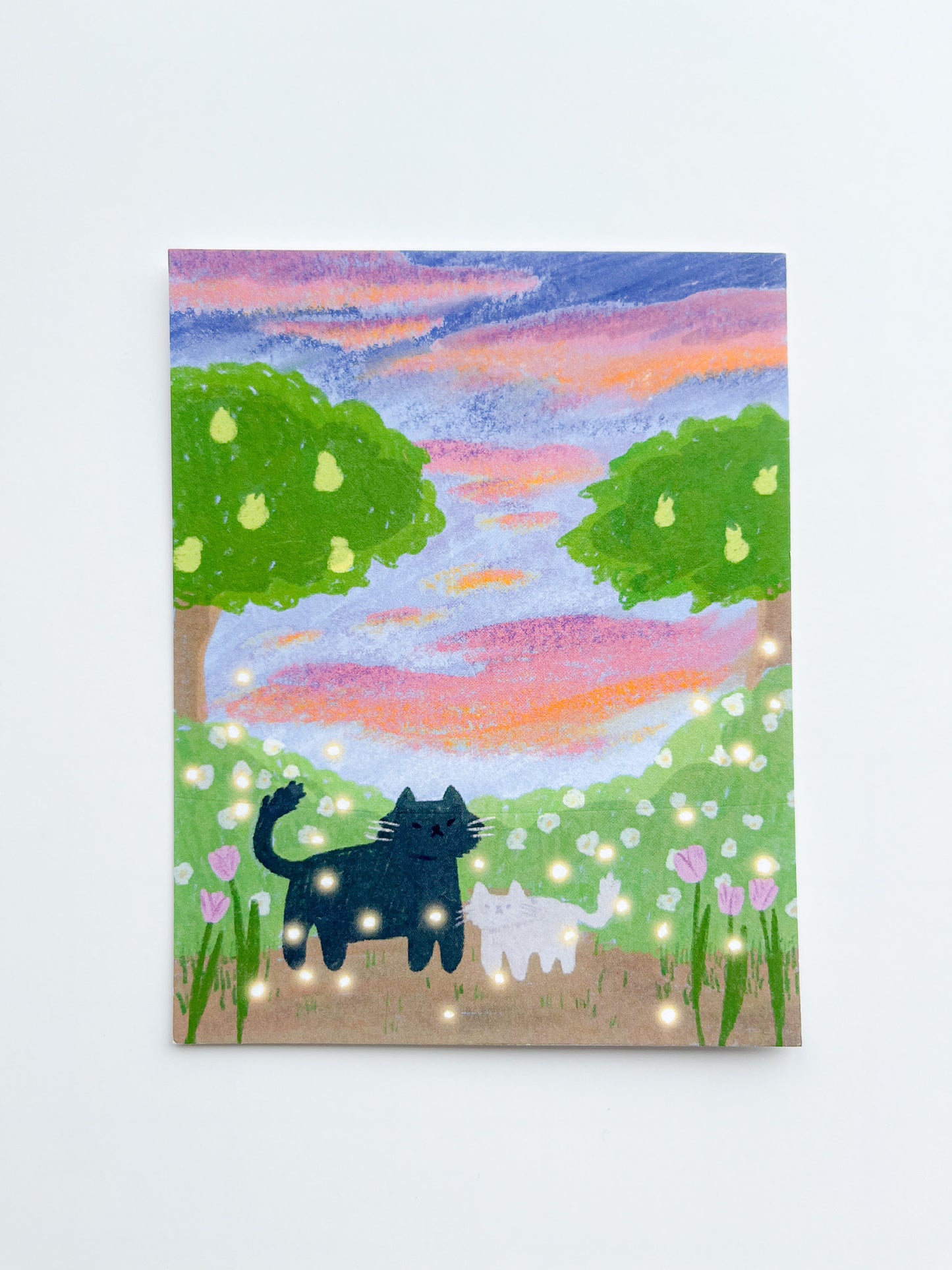 Sunset Cats Postcard image 0