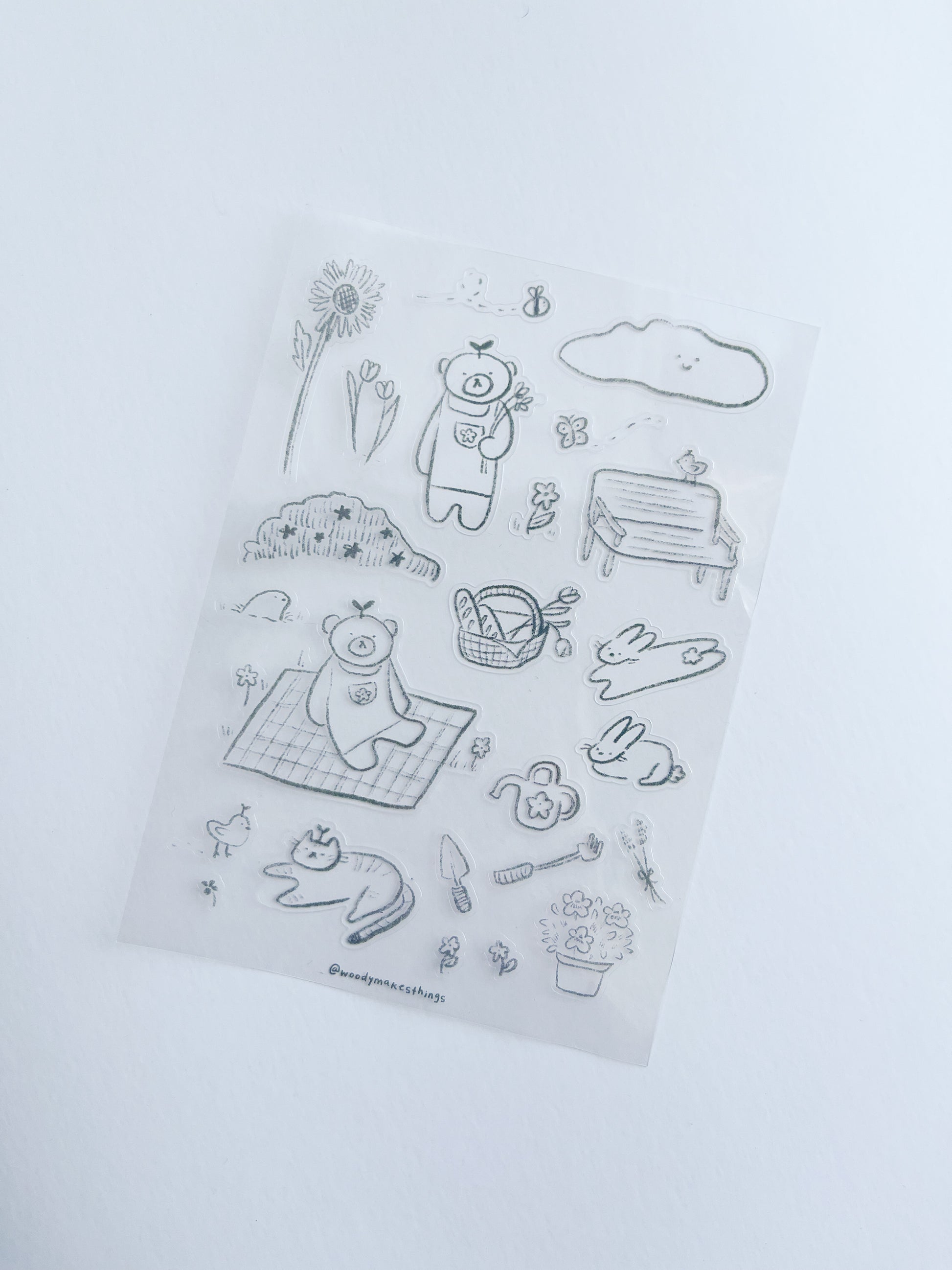 Clear Scribbly Deco Sticker Sheet image 2