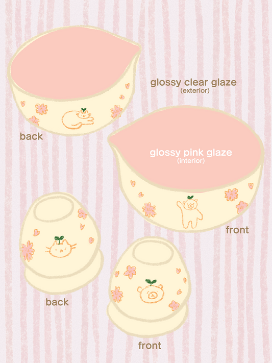 [PREORDER] Sakura Woody Matcha Bowl + Whisk Holder